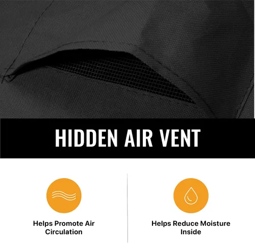 Miniatura 6 de Funda resistente para muebles de exterior, fundas cuadradas y rectangulares impermeables con rejillas de ventilación de aire, para otomanas, mesas