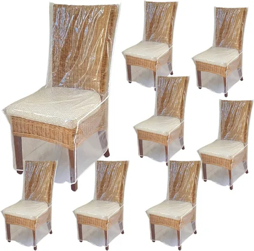 Miniatura 14 de Evelots - Funda de sofá biplaza de plástico transparente - Funda de vinilo gruesa y resistente de 2 asientos para proteger contra los arañazos