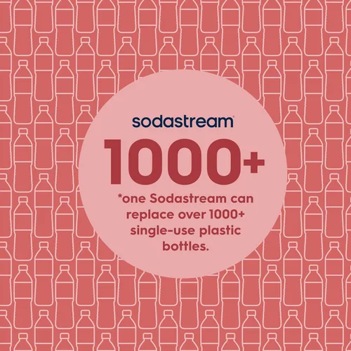 Miniatura 7 de SodaStream 1L Paquete doble de botellas delgadas aptas para lavavajillas (blanco)