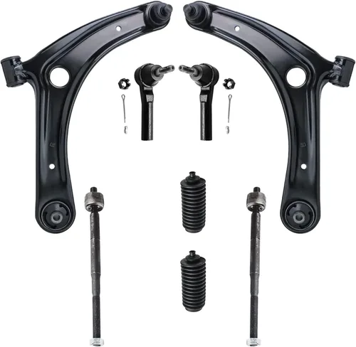 Miniatura 228 de Detroit Axle - Kit de brazos de control de extremo delantero de 8 piezas para Dodge Dakota 00-04, Durango 00-03, 4 brazos de control superior e
