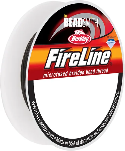 Miniatura 12 de The Beadsmith Fireline by Berkley - Hilo trenzado microfusionado - Prueba de 4 libras, diámetro de 005"/.12mm, carrete de 50 yardas, color cristal