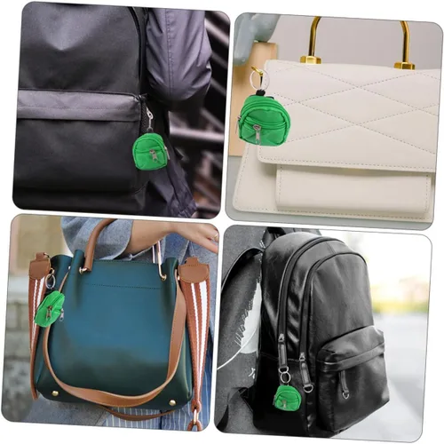 Miniatura 6 de 1 juego de mini mochila, monedero, llaveros con cremallera, bolsas de cambio, lindo mini bolso llavero colgante para llaves y artículos esenciales