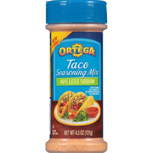Miniatura 9 de Ortega Seasoning Mix, 40% menos de Taco de sodio, 6.5 onzas
