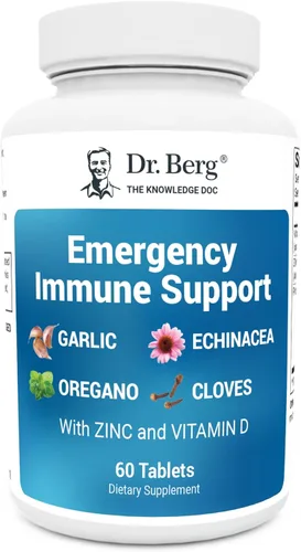 Dr. Berg Apoyo Inmunológico de Emergencia con Echinacea - Potente mezcla de extractos de hierbas (advertencia: fuertes olores herbarios) -