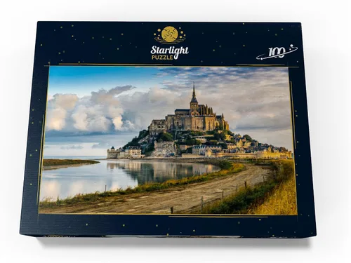 Miniatura 4 de MyPuzzle Morning View of Mont Saint-Michel France - Rompecabezas prémium de 100 piezas para adultos