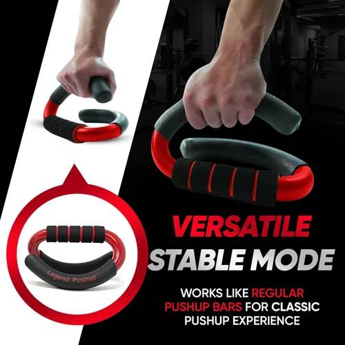 Miniatura 6 de Legend Pushup - Barras avanzadas para eliminar el dolor de muñeca, generar más crecimiento muscular, ofrecer resultados más rápidos y prevenir