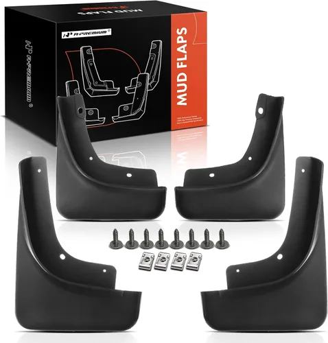 Miniatura 12 de A-Premium Juego de 4 unidades de guardabarros con accesorios de hardware compatibles con Jeep Patriot 2011-2017, Sport Utility, color negro