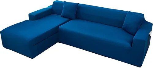 Miniatura 20 de Fundas para sofá modular, 2 piezas, funda de sofá de alta elasticidad en forma de L para 5 y 6 plazas, funda de sofá de tela de elastano