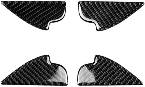 Miniatura 4 de Riloer 4 piezas para manija interior de puerta, cubierta de fibra de carbono, compatible con Mazda 3, 6, CX-3, CX-5, 2014-2018