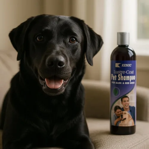 Miniatura 6 de Kenic Dark Coat Shine - Champú acondicionador para perros y gatos, mejora el color y el brillo de la capa profunda, sin jabón ni parabenos