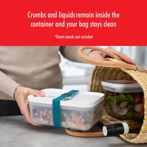 Miniatura 5 de ZWILLING Fresh & Save - Lonchera de plástico hermética, recipiente hermético para almacenamiento de alimentos, contenedor de preparación de comidas