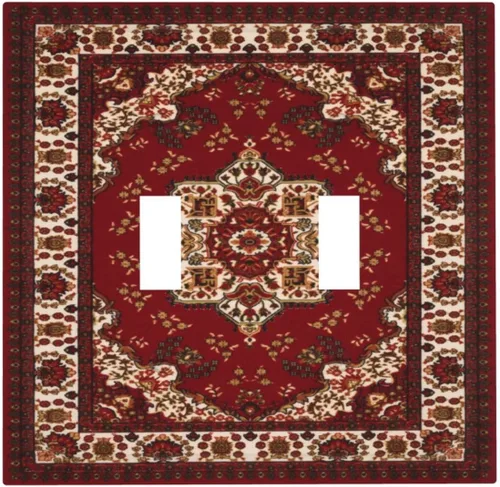 Miniatura 52 de Cubierta de Interruptor de Palanca Única de Asta de Venado de Madera de Estilo Rústico de Granja Placa Decorativa de Pared de 1 Banda Placa Frontal
