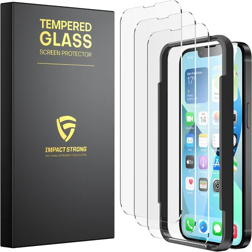 Miniatura 14 de ImpactStrong Paquete de 3 protectores de pantalla de vidrio templado inastillables para iPhone 17 Pro Max [marco de fácil instalación]