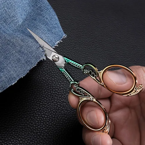 Miniatura 9 de YOUGUOM Tijeras de bordado, pequeñas tijeras de precisión afiladas para coser artesanías, herramientas de manualidades, costura, hilo de hilo