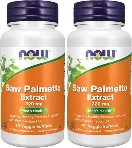 Miniatura 9 de NOW Suplementos, extracto de palma enana americana de 320 mg con aceite de semilla de calabaza, salud masculina*, 90 cápsulas blandas vegetales