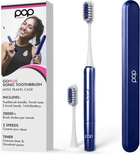 Miniatura 13 de Pop Sonic Cepillo de dientes eléctrico – Cepillo de dientes eléctrico para adultos – Artículos esenciales de baño y artículos esenciales de viaje
