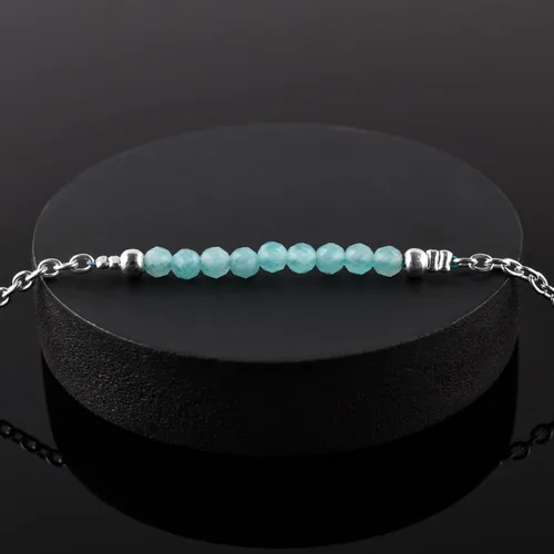 Miniatura 97 de YANARA Pulsera de tobillo para mujer, piedra de nacimiento natural, cuentas de piedras preciosas, tobillera delicada hecha a mano de 9 pulgadas +