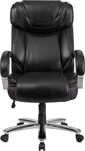 Miniatura 12 de Flash Furniture HERCULES Series Big & Tall - Silla de oficina ergonómica giratoria ejecutiva LeatherSoft de 500 libras con asiento extra ancho