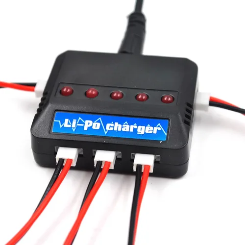 Miniatura 6 de Coonyard Paquete de 10 baterías de litio de 3.7 V 800 mAh con cargador 5 en 1 para SYMA X5C X5C-1 X5 X5SC X5SW H5C V931 S5C S5W SS40 FQ36 T32 T5W