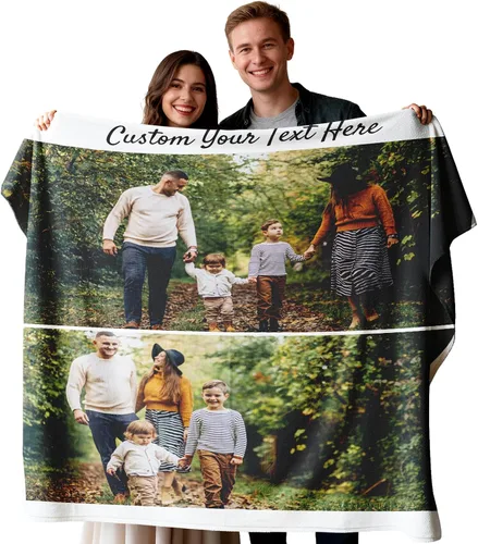 Miniatura 19 de EAQ Manta personalizada con collage de imágenes, es una manta personalizada para niños, adultos, familia, recuerdo, regalo