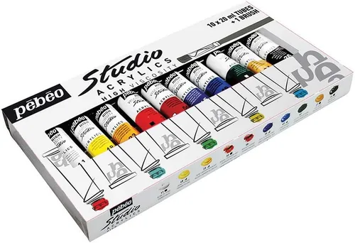 Miniatura 9 de Pebeo Acrílicos de Alta Viscosidad para Estudio Fino, Juego de 30 x 20 ml, Modelo: 833431 Conjunto de 30 X 20 Ml
