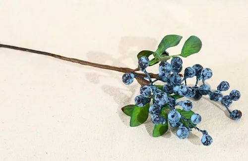 Miniatura 2 de Mistari Flores artificiales California de arándanos sintéticos, tallos de arándanos artificiales para decorar púas de arándanos, frutas, flores