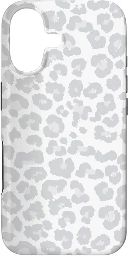 Blanco Gris Guepardo Estampado De Leopardo Animal Skin Lindo Moda Caso Para iPhone 17