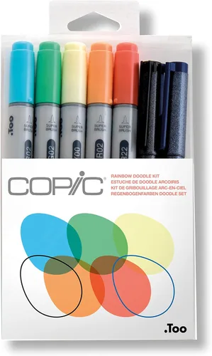 Miniatura 3 de Copic Marker Doodle - Paquete de marcadores, Arcoiris (Rainbow)