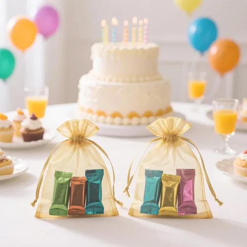 Miniatura 4 de G2PLUS Bolsas de organza de 4 x 6 pulgadas, 100 bolsas de regalo de organza dorada con cordón, bolsas de joyería de malla transparente, bolsa de Oro