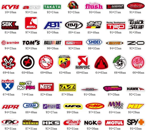 Miniatura 4 de 100 unidades/Paquete Adhesivos de moda Motocross Motos Dirt Bike Supercross Sin repetición Vinilo Adhesivo Cool Patineta Guitarra Funda de viaje