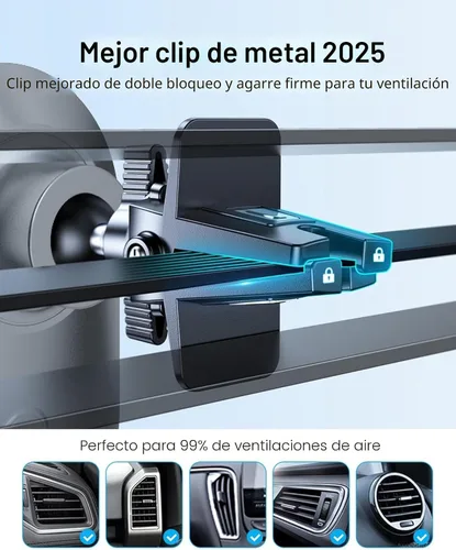 Miniatura 7 de andobil Actualizado para Montura de Coche Magsafe Pro [Ímpetu Más Fuerte, Compatible con Teléfonos Grandes] Soporte Magnético Giratório 360°