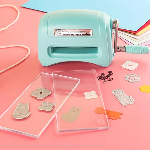 Miniatura 4 de Máquinas de troquelado para manualidades, máquina de grabado de troquelado de bricolaje, tarjetas de papel, manualidades, álbumes de recortes