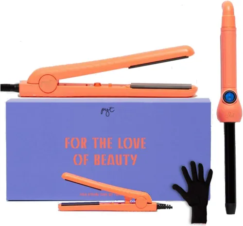 Miniatura 9 de PYT Lola Tool Kit 1.25 Plancha Plana 1 Varita Curling 0.748 in 1 Mini Plancha De Pelo