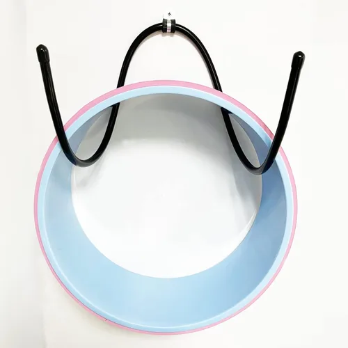 Miniatura 7 de Paquete de 2 soportes grandes para esterillas de yoga de montaje en pared, organizador de estante de pared para esterilla de yoga/ruedas, rodillo