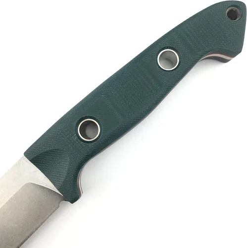 Miniatura 3 de HUAAO Cuchillo de hoja fija de 9.1 pulgadas con funda, cuchillos de caza al aire libre con hoja 7Cr17Mov de 3.9 pulgadas, mango verde G10, cuchillo