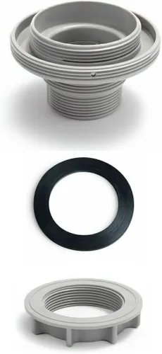 Kit de conector de filtro roscado para piscina, para Intex sobre el suelo manguera de piscina pieza de repuesto 10744 10256 10255, incluye conector