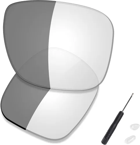 Miniatura 26 de SAUCER Premium Replacement Lenses & H20 Screwdriver & Nose Pieces for Oakley Holbrook Metal OO4123 UV400 Protection