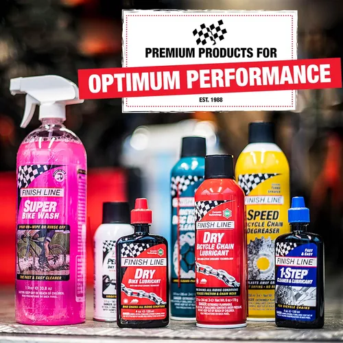 Miniatura 7 de Finish Line Lubricante de cadena de bicicleta húmeda de cerámica – Lubricante avanzado de carreras con revestimiento de cerámica, fórmula