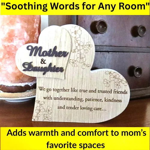Miniatura 3 de UNIDECO Regalos especiales para el día de la madre, regalos del día de la madre para hija de mamá y papá, decoración de corazón para pared, regalo