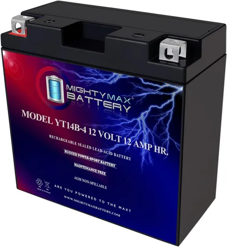 Miniatura 14 de Mighty Max Batería YT4B-BS - 12 V 2.3 AH, 25 CCA, Batería SLA AGM para Motocicleta Recargable Libre de Mantenimiento