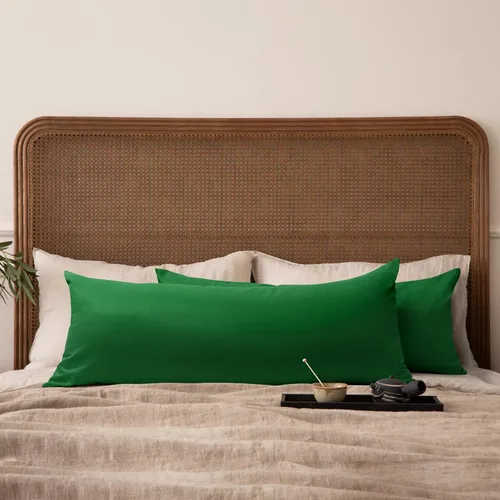 Miniatura 51 de Thmyo - Paquete de 2 fundas de almohada de algodón sólido decorativas cuadradas, fundas de almohada DIY, fundas de almohada en blanco