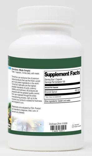 Miniatura 2 de Brote de brócoli - 450 mg (100 Cápsulas, ZIN: 519358)