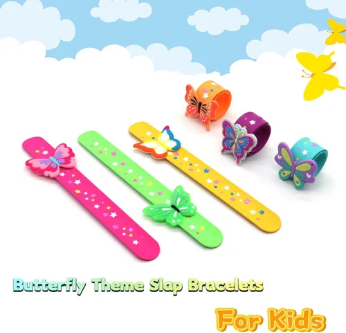 Miniatura 4 de LOCHSOEL - Pulseras de mariposa - Pulseras de silicona para adultos -Perfecto para decoraciones, regalos de cumpleaños y más (paquete de 6)