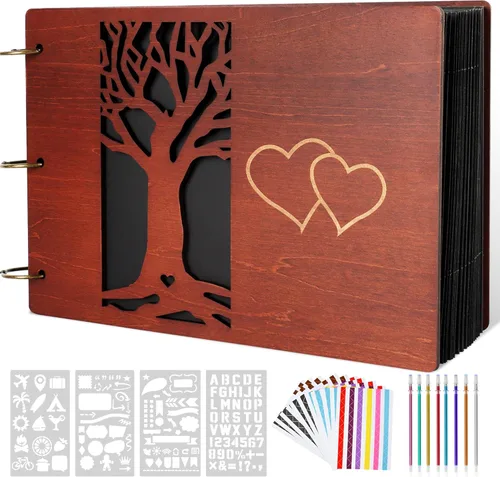Miniatura 7 de Photo Album Refill Pages, for Giiffu DIY Scrapbook Photo 8.26x12.2inch Album, 20 Sheets / 40 Pages
