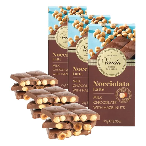 Miniatura 19 de Venchi - 85% Barra de chocolate extra oscuro, 3.52 onzas - Mezclas de cacao fino - Sin gluten - Vegano (paquete de 2)