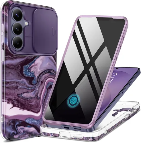 Miniatura 12 de GVIEWIN Funda para Samsung Galaxy S26 Plus, [cubierta deslizante para cámara y protector de pantalla integrado] [grado militar a prueba de golpes]