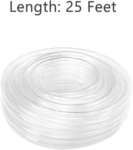 Miniatura 5 de Eastrans - Tubo de vinilo transparente de 25 pies 1/4” de diámetro interior x 3/8” de diámetro exterior, manguera de cloruro de polivinilo