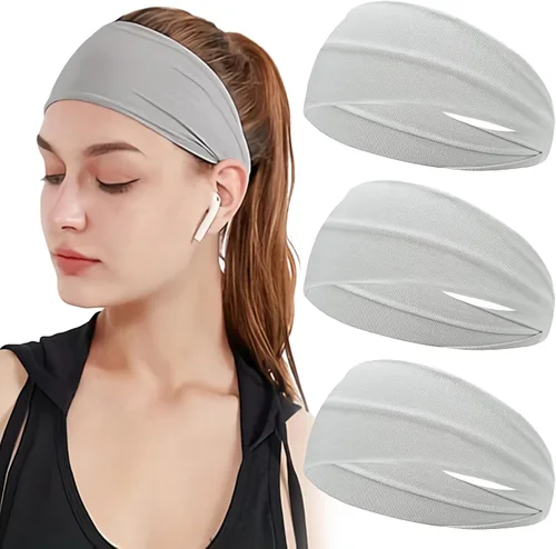 Miniatura 16 de JOYOYO Diademas deportivas transpirables para niños y niñas que absorben la humedad, banda elástica para el pelo para niños pequeños y adolescentes