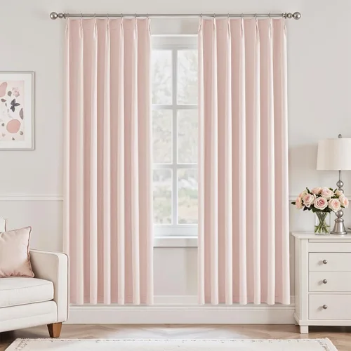 Miniatura 31 de UHITECH Cortinas opacas cortas de 35 pulgadas de largo, plisadas, opacas, para ventanas pequeñas, con aislamiento térmico, cortinas reductoras