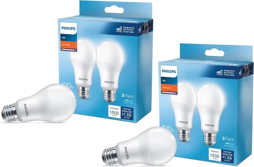 Miniatura 14 de Philips - Bombilla LED A19 equivalente a 75 vatios, no regulable, E26, luz blanca suave (2700 K), paquete de 16
